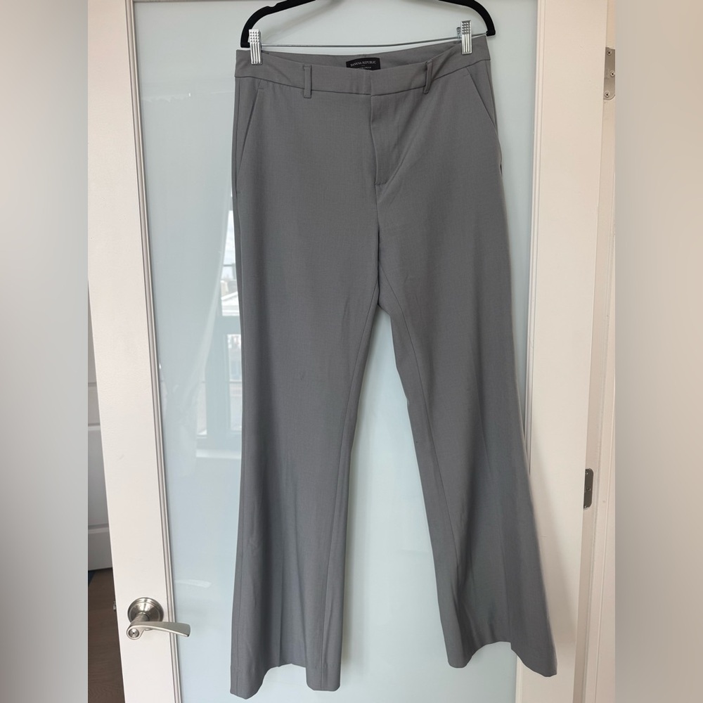 Banana Republic Bootcut Grey Trousers Pants, Size 10
